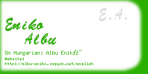 eniko albu business card